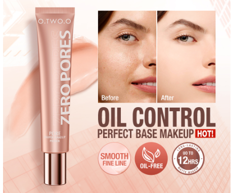 O.Two.O Primer Make Up Base Invisible Pore Soft Focus Makeup Oil-Control Long-Lasting Brighten Smooth Foundation Moisture For Face