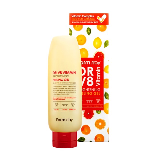 Farmstay DR-V8 Vitamin Brightening Peeling Gel