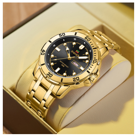 Original Luxury Fashion Watch Luminous Calendar Waterproof Business Simple Quartz Watch M2