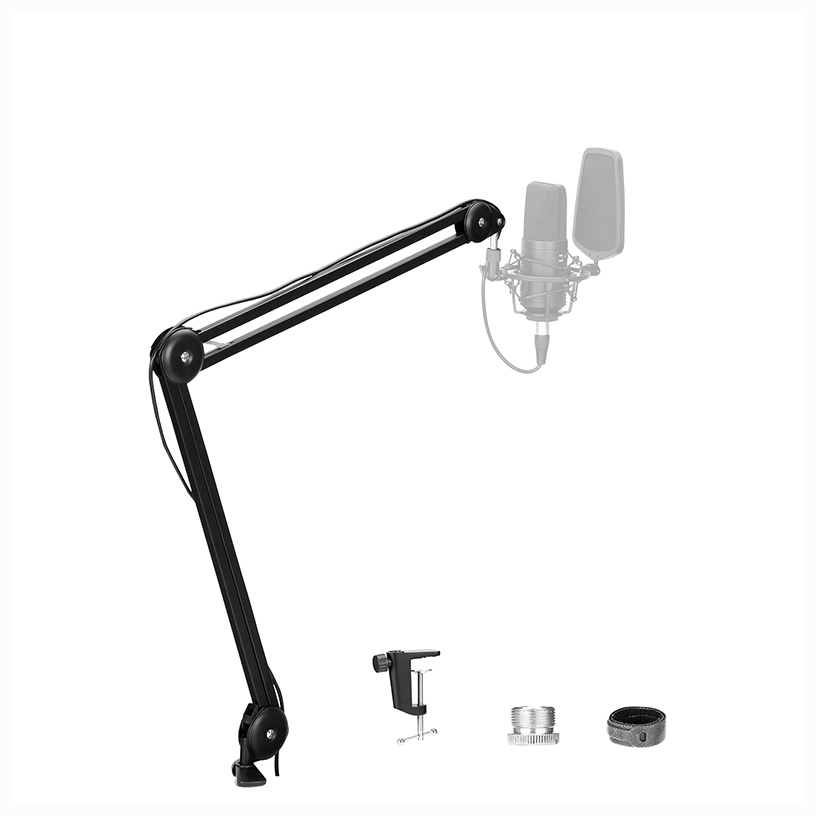 BOYA BY-BA20 Adjustable Microphone Suspension Boom Arm Stand Bracket Table Clamp Mic Holder