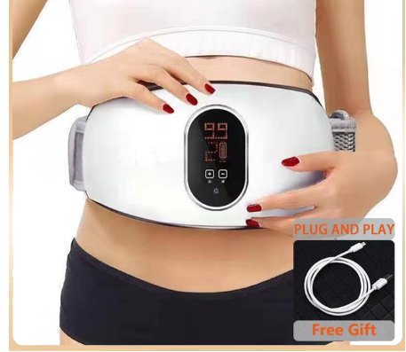 Slimming Massager Lazy Belt Waist Fat Burner Vibration Slimming Abdominal Machine（Plug in use）