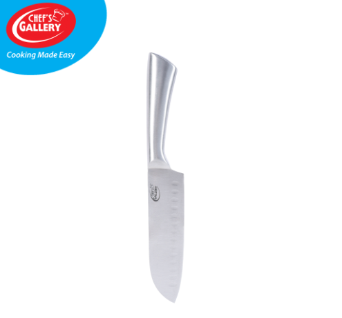 Chef's Gallery Santoku Knife Inox Stainless Steel No Welded parts for maximum durability CG151-6B