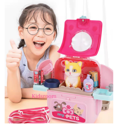 2023Happy Fu Simulation Children Pet Pack Children Play House Toy Space Pack Backpack