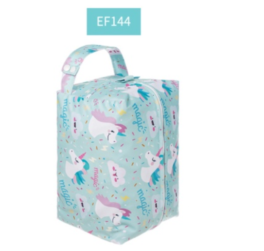 Happyflute Baby Cloth Diaper Bag Waterproof Washable Reusable Wetbag Fashion Diaper Pods Can Hold 5-10Pieces AIO Diapers S7