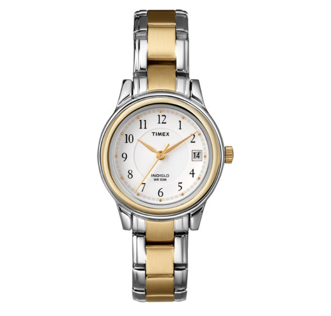 Timex Porter Street Two Tone Gold Silver Stainless Steel Watch For Women T25771 STYLE