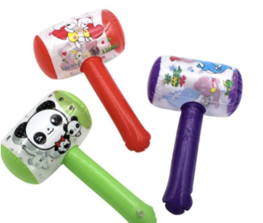 Inflatable Cartoon Characters Hammer Mallet with Bell Swimming Toys Water Toys