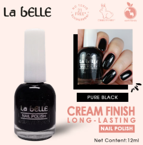 La Belle Nail Polish Black Shades 12ML