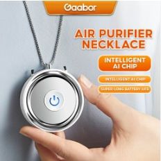 Gaabor Air Purifier Necklace Negative Ion Wearable Portable Personal Smoke Removal