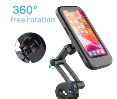 Adjustable Waterproof Motorcycle Bike Phone Holder Case stand moto bicycle handlebar CellPhone