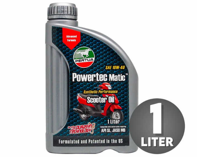 Pertua Powertec Matic Scooter Oil SAE 10W-40 1L Synthetic Performance