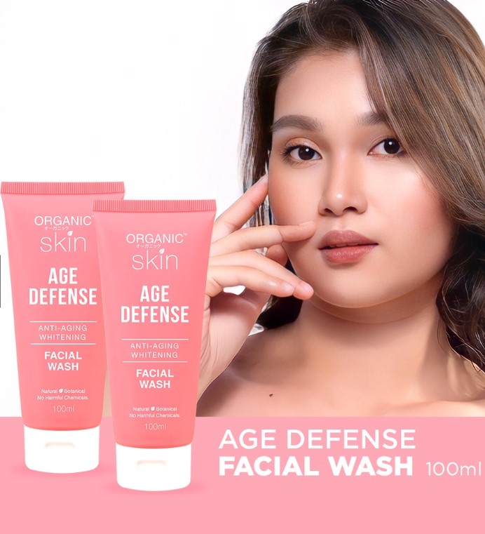 Buy 1 Take 1 Organic Skin Japan Age Defense Anti aging Whitening Facial Wash Cleanser 100ml
