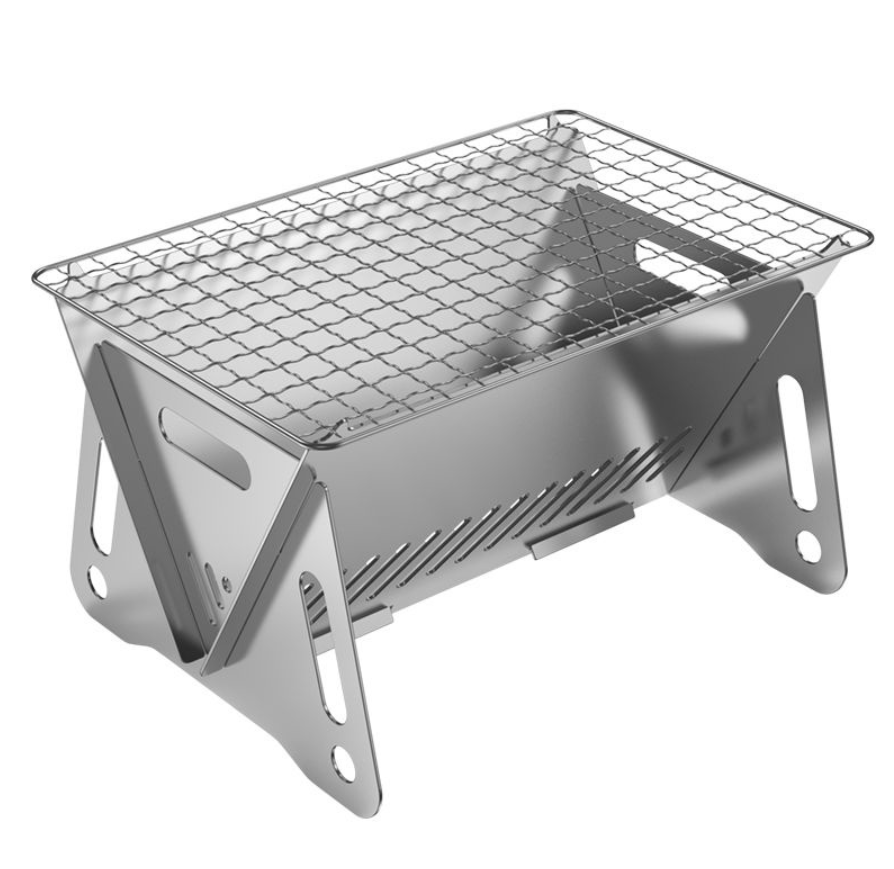 Portable Camping Grill Foldable Barbeque BBQ Grill Portable stainless steel barbecue grill Pits