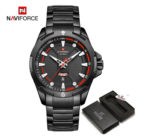 Naviforce NF 9161 Men Top Brand Luxury Analog Stainless Steel Waterproof Quartz Wristwatch 005