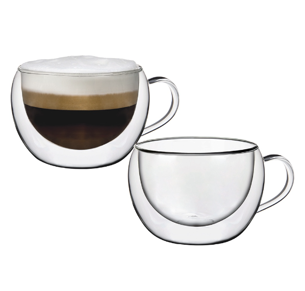 Chef's Classics Aramoro Double Wall Coffee Cup Set, 2pcs / 270ML