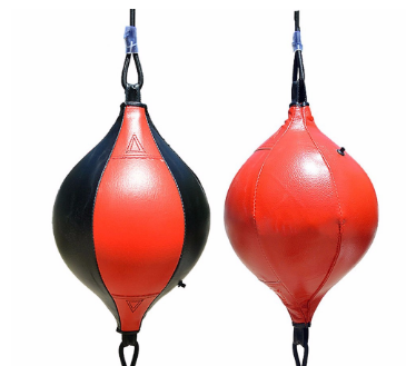 Red black Double End Boxing Punching Bag Speed Ball KI7Z