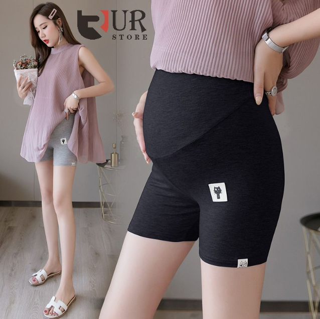 Modal Pregnant Women High Waist Anti Emptied Safety Panties Leggings Adjustable Three-point Pants
