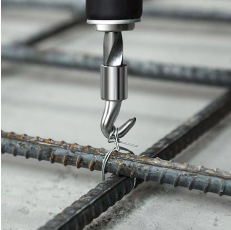 Tie Wire Twister for Construction Site Semi Automatic Rebar Tier Straight Rebar Tying Hook Steel