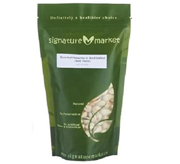 Signature Market Roasted Pistachio in Shell Salted Bulk Pack 400g
