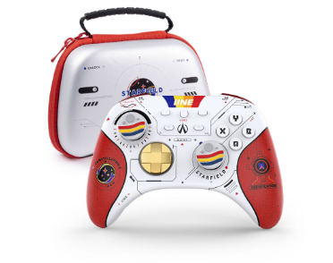 IINE Star-Field PC Controller Hall Effect Joystick & NFC Amiibo with 2.4Ghz Bluetooth Receiver for PC/Mobile/Switch/Steam/iPad/Laptop