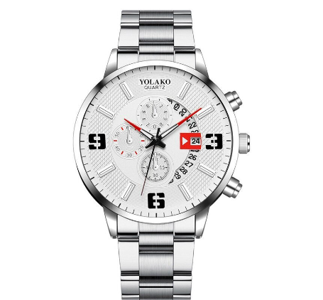 Original POSHI Men's Watches Top Brand Luxury Quartz Men Sports Watch Stainless Steel Military Waterproof Watch For Men Fashion Casual Watch M5