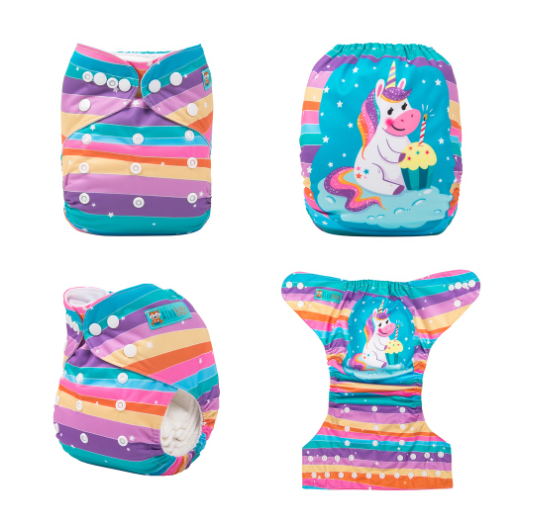 Alva Baby Cloth Diapers Washable Reusable Real Cloth Pocket Nappy Diaper Only D14