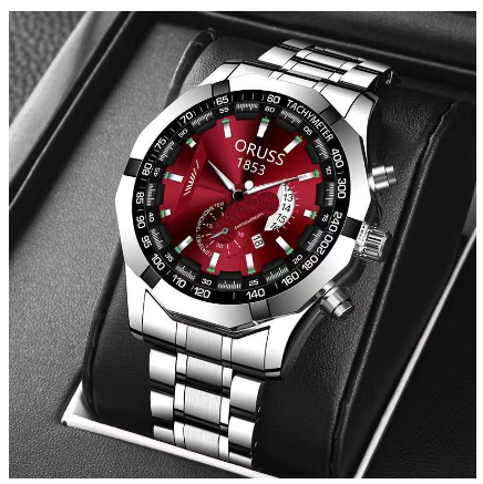 Original Stainless Steel Waterproof Luxury Fashion Business Watch Quartz Men's Watch M7