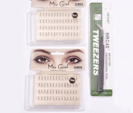 SANIYE False Eyelash Set Thick With Free Tweezers J1059