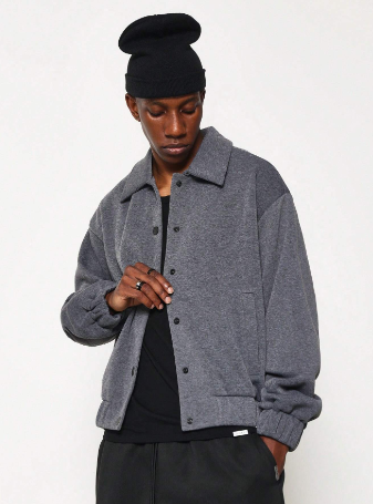 SUMWON Regular Fit Button Up Jacket