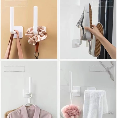 DHD Multifunctional Wall Hook Kitchen Bathroom Shelf Storage Rack Organizer Tissue Holder Towel Rack