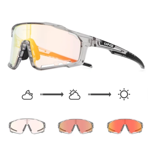 2023 New Photochromic Cycling Glasses Mtb Sunglasses for Men Women Sport Speed Road Mountain Bike Bicycle Cycl Eyewear Goggle PS13