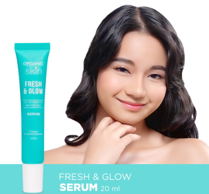 Organic Skin Japan Fresh & Glow 4x Intensive Whitening Repair Serum 20ml with Vitamin C E