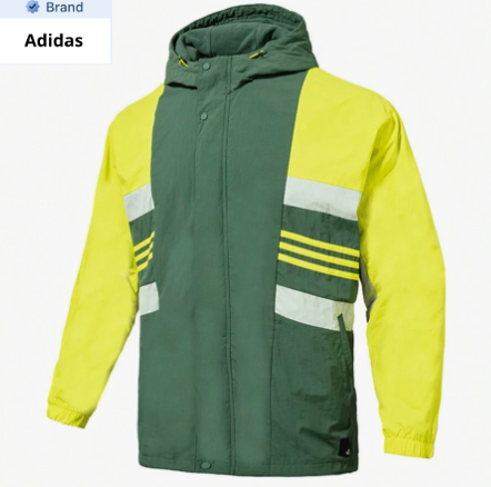 Adidas Men Jacket Training Sport Casual Hooded Jacket With Fleece, Colorblock, Style H17983