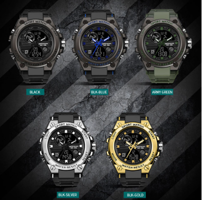 Waterproof Men Watch Sports Fashion LED Multi-Function Men Watch