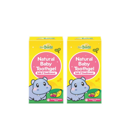 TinyBuds Toddler Toothgel Stage 1 x 2 - Strawberry Banana