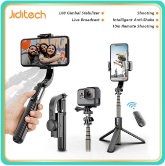 Phone-Stabilizer L08 Anti-Shake Handheld Gimbal Shooting Tripod Multi-Function Selfie Stick Live
