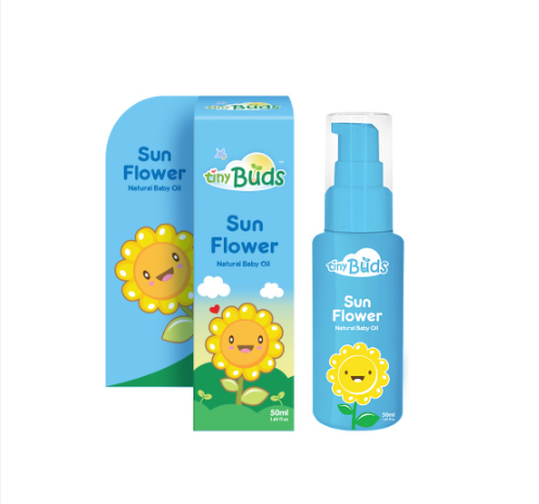 Tiny Buds Happy Days Natural Sunflower Baby Oil (50ml)