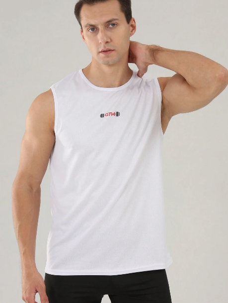 Men's Casual Daily Wear Gym Sports Tank Top For Spring And Summer
