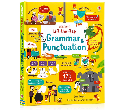 Usborne Lift The Flap Grammar and Punctuation Educational English Picture Book for Children Learning