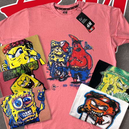 H&M Spongebob Tshirt For Men
