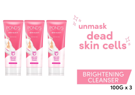 Pond's Bright Beauty Facial Foam 100g (Bundle of 3)