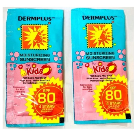 Dermplus Moisturizing Sunscreen Kids SPF 80 Sachet 2Pcs 15ml