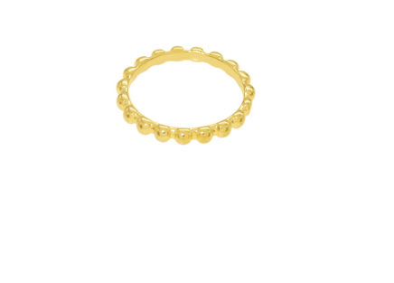 Bubble Thin Gold Ring