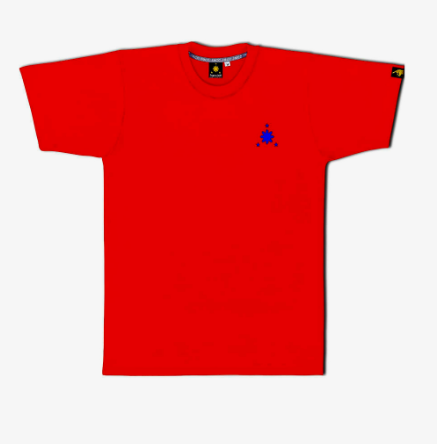 FrancisM Mens Burda Red Blue Embro