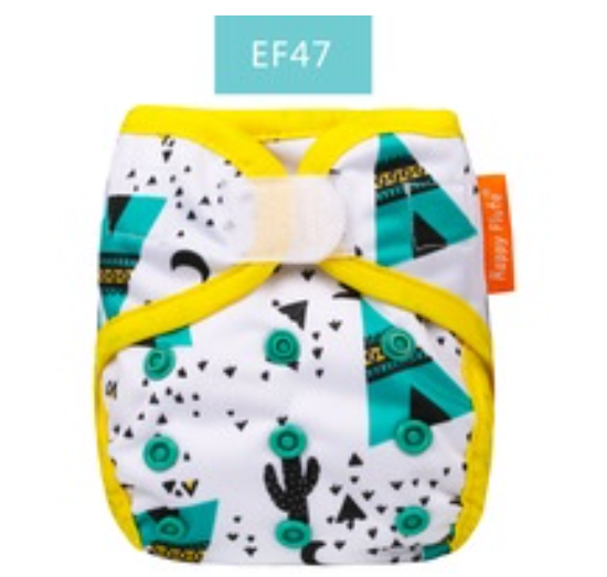 Happyflute Newborn Print PUL Design Snap Or Hook&Loop Eco-friendly Cloth Diaper Cover Baby Cloth Diaper CD1