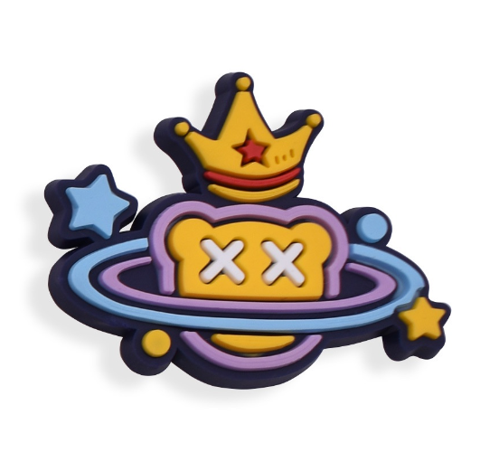 Cartoon Space Rocket Croc Design Jibitz Astronaut Rainbow Jibits Crocks Charm Pins for Men Shoe Accessories Decorations 4