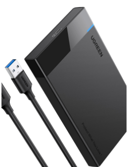 UGREEN 2.5" Enclosure Hard Drive USB 3.0 SATA III for 2.5 Inch External Max 6Gbps SSD HDD PS4 Router