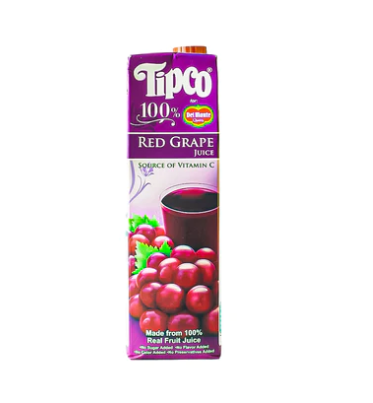 Tipco 100% Red Grape Fruit Juice 1L Tetra