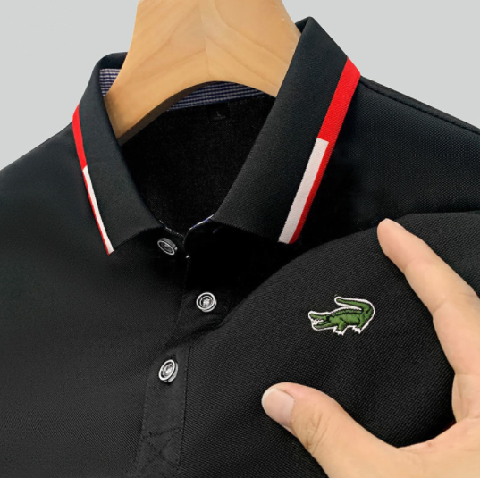 Short-Sleeved Tops Men's Polo Shirts Business Casual Lapel Embroidery Trend All-Match T-Shirts Fashion