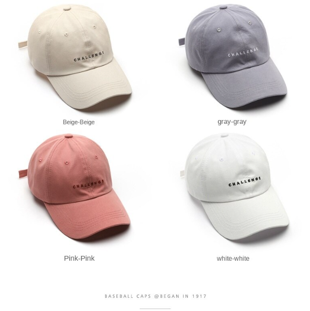 korean fashion simple embroidery baseball cap for men & women unisex vintage cap couple cap