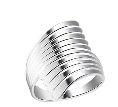 Italy Sterling Silver Japayuki Ladies Ring